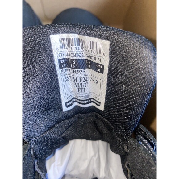 Mens Carhartt work boot Ground Force 6" WP Composite Toe Black 13 M - Picture 7 of 12